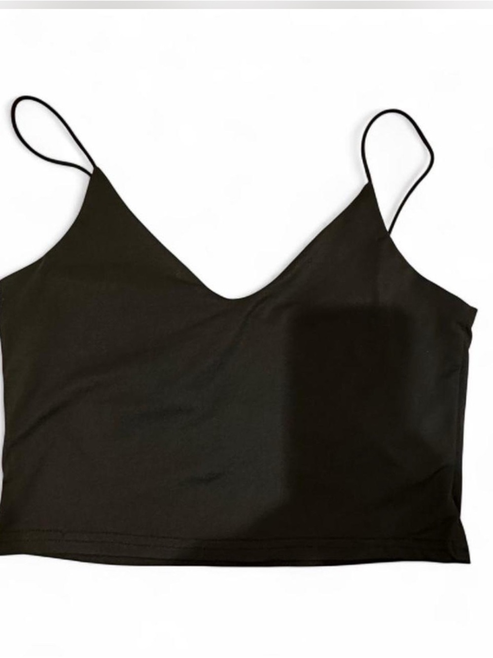 ROMWE Black V-Neck Spaghetti Strap Camisole